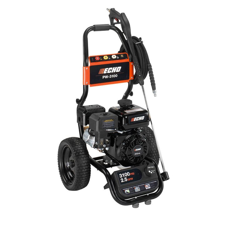 Echo 3100 PSI 2.5 GPM Gas Powered Cold Water Pressure Washer with 4 Spray Nozzles