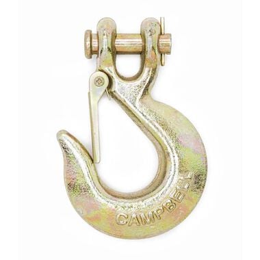 Campbell 3/8 In. Clevis Slip Hook with Latch Grade 70 Yellow Chromate, large image number 0