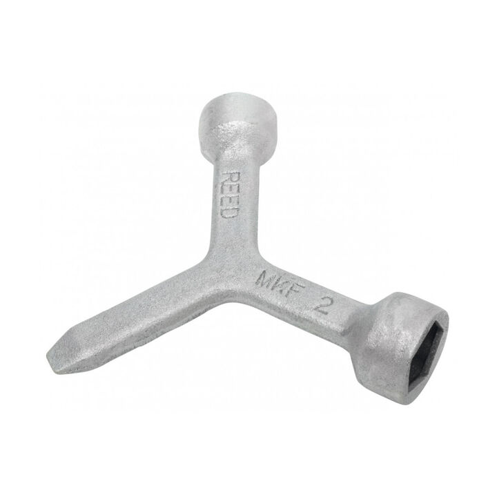 Reed Mfg MKF-2 5-1/2 Inch Satin Iron Meter Box and Curb Box Lid Key