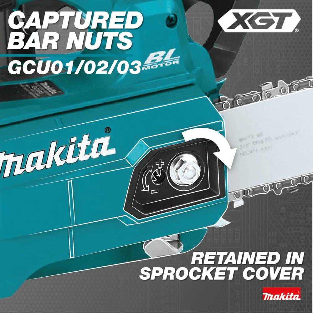 Makita 40V max XGT Cordless 14in Top Handle Chain Saw (Bare Tool), large image number 9