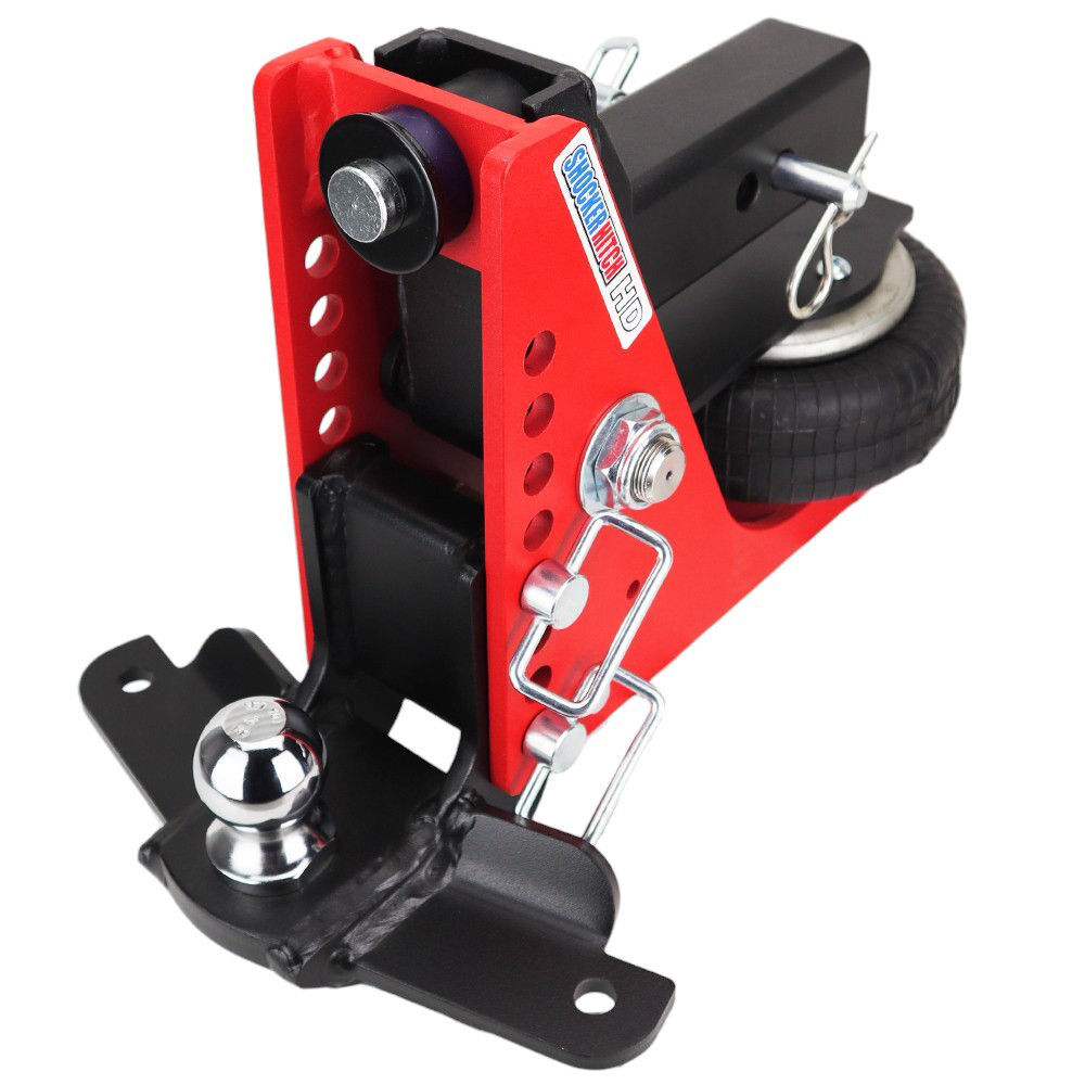 Shocker Hitch HD 20K 2.5 Inch Air Receiver Hitch & Drop Sway Bar Tab Ball Mount 2 Inch Hitch Balls, large image number 2