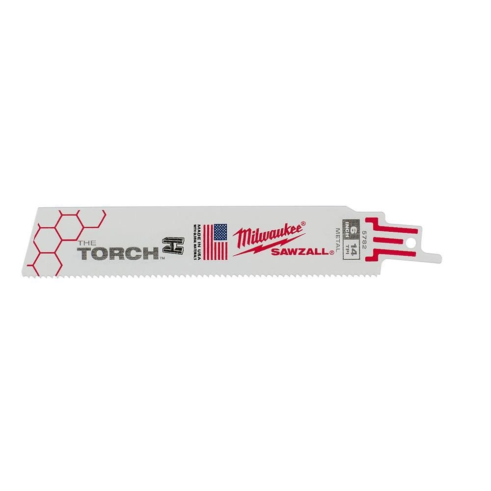 Milwaukee 6 in. 14 TPI THE TORCH SAWZALL Blades 5PK, large image number 1