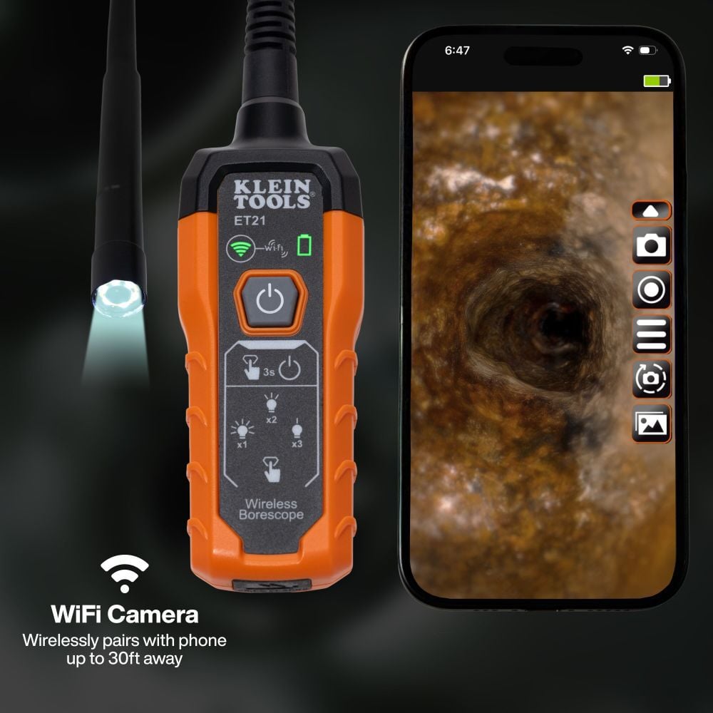 Klein Tools WiFi Inspection Borescope, large image number 3