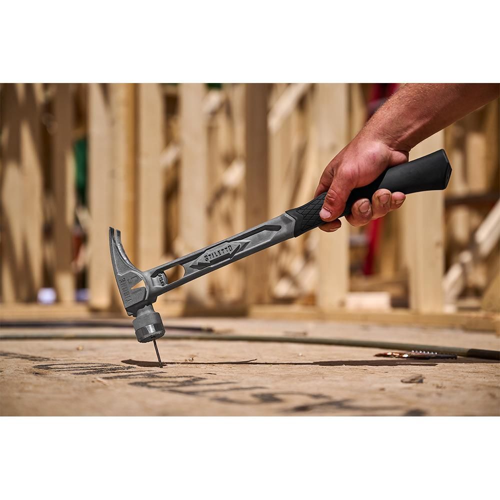 Stiletto TIBONE 15oz Milled/Curved Titanium Framing Hammer, large image number 5