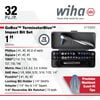 Wiha Impact Bit Set 1/4 in drive x 1 in Bits 32pc, small image number 2