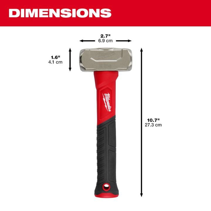 Milwaukee 2 lb Fiberglass Drilling Hammer, large image number 2