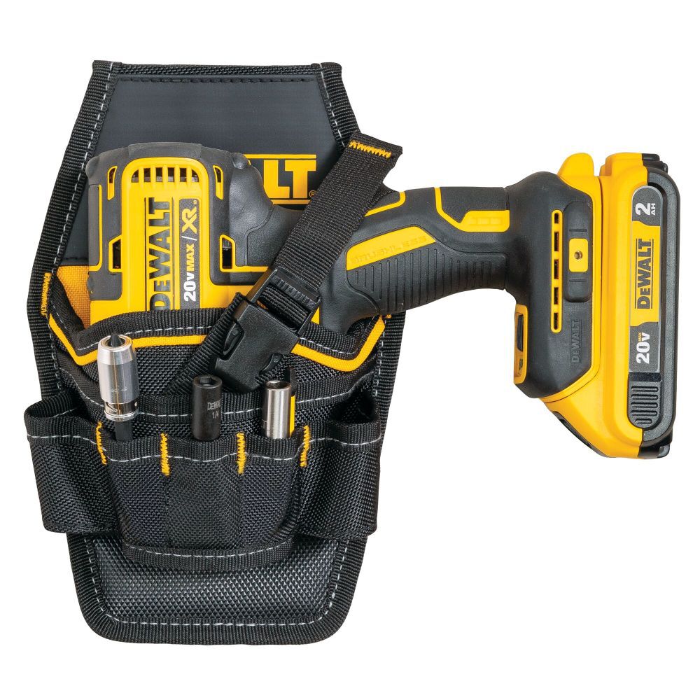 Tool belt with sales drill holster