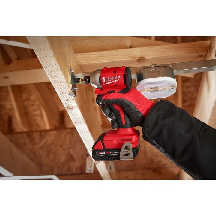 Milwaukee M18 Compact Brushless 1/4 Inch Hex Impact Driver (Bare Tool)-Reconditioned, large image number 9