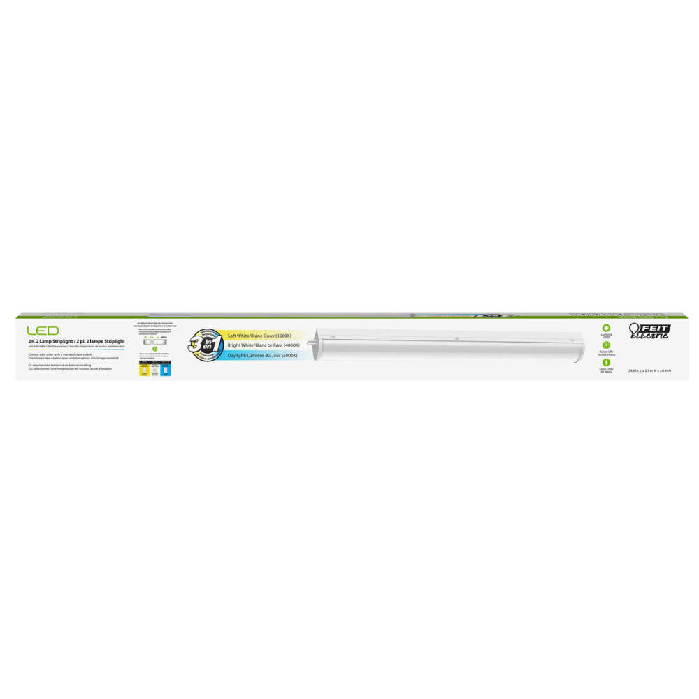 Feit Electric 2 Ft. 20W 2200 Lumens Selectable 3-in-1 LED Dual Lamp White, large image number 5