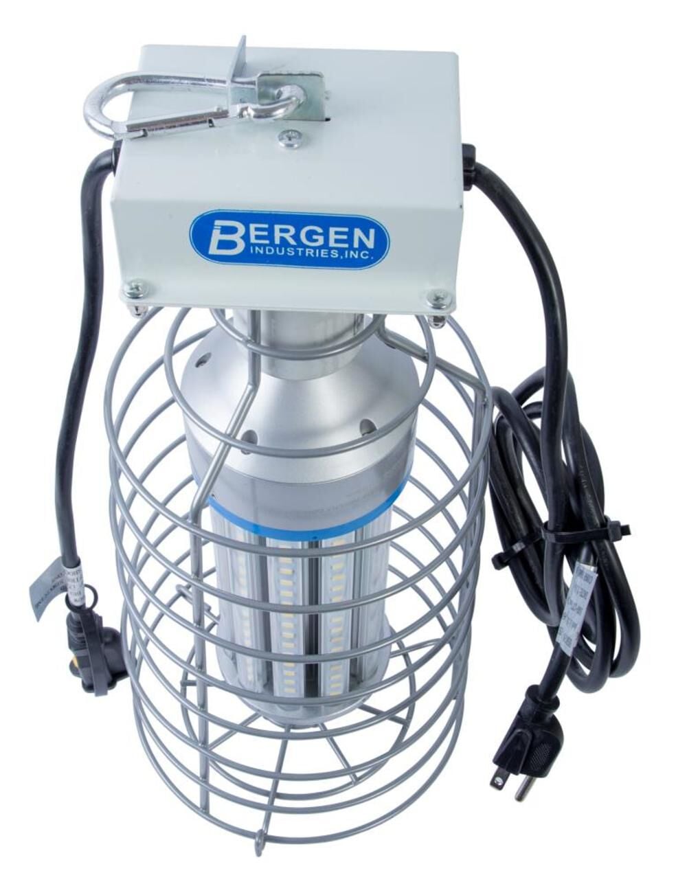 Bergen Industries 60 watt High Bay LED luminaire Temporary Plug-in Work Light Fixture 7500 lm 5000K Snap Lock Hook and Wire Guard, large image number 2