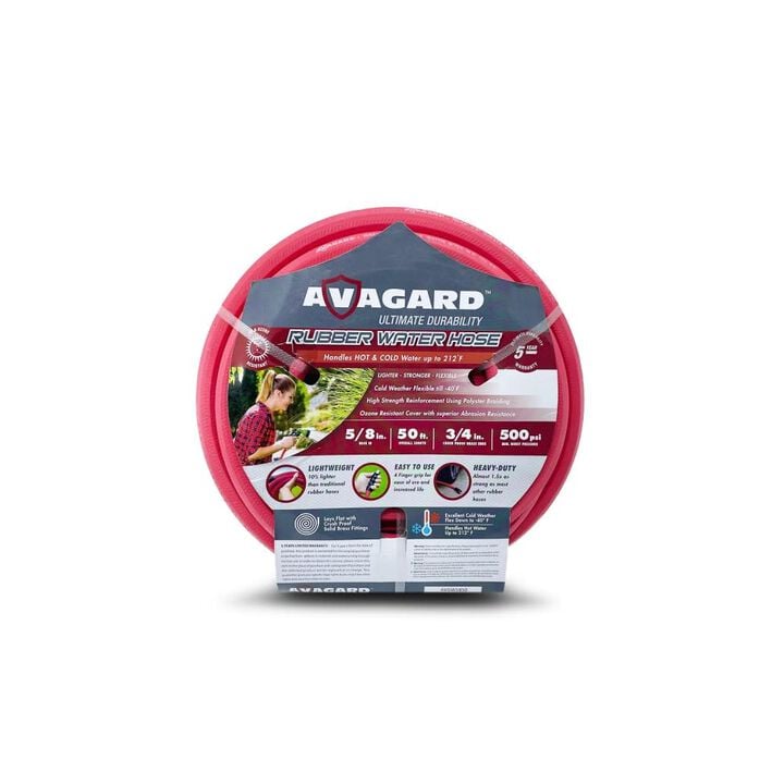BluBird Avagard 5/8 Inch x 50 Ft. Rubber Water Hose Assembly
