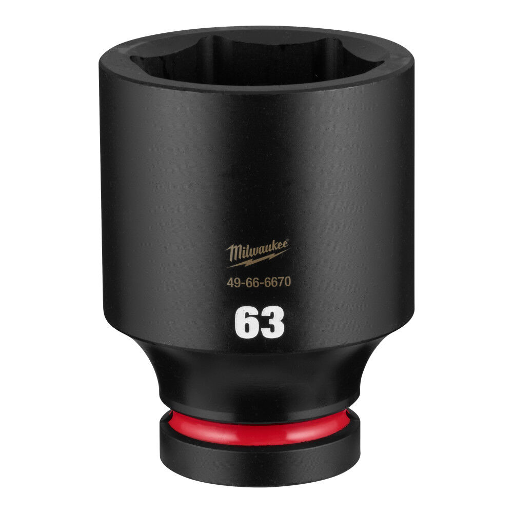 Milwaukee SHOCKWAVE Impact Duty 1 Inch Drive 63mm Deep 6 Point Socket - 49-66-6670