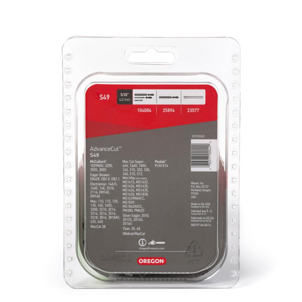 Oregon AdvanceCut Saw Chain 14-in S49 - Acme Tools