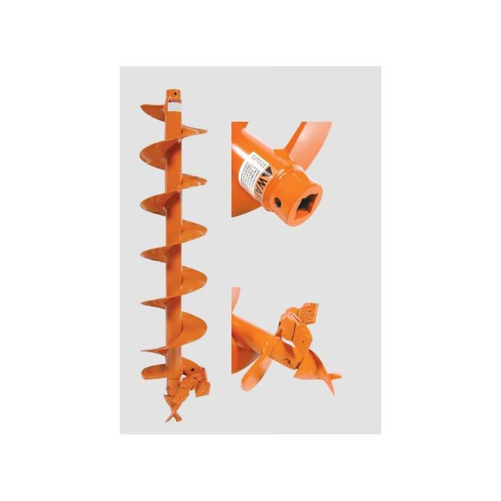 General Equipment 8 Inch Steel Earth Auger with 7/8 Inch Drive, large image number 1