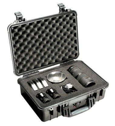 Pelican 1500 Black Hard Case 16.75In x 11.18In x 6.12In ID, large image number 0