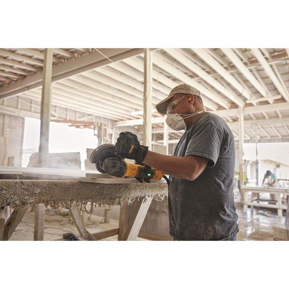 DEWALT 5-in Variable Speed Slide Switch Small Angle Grinder with Kickback Brake, large image number 3