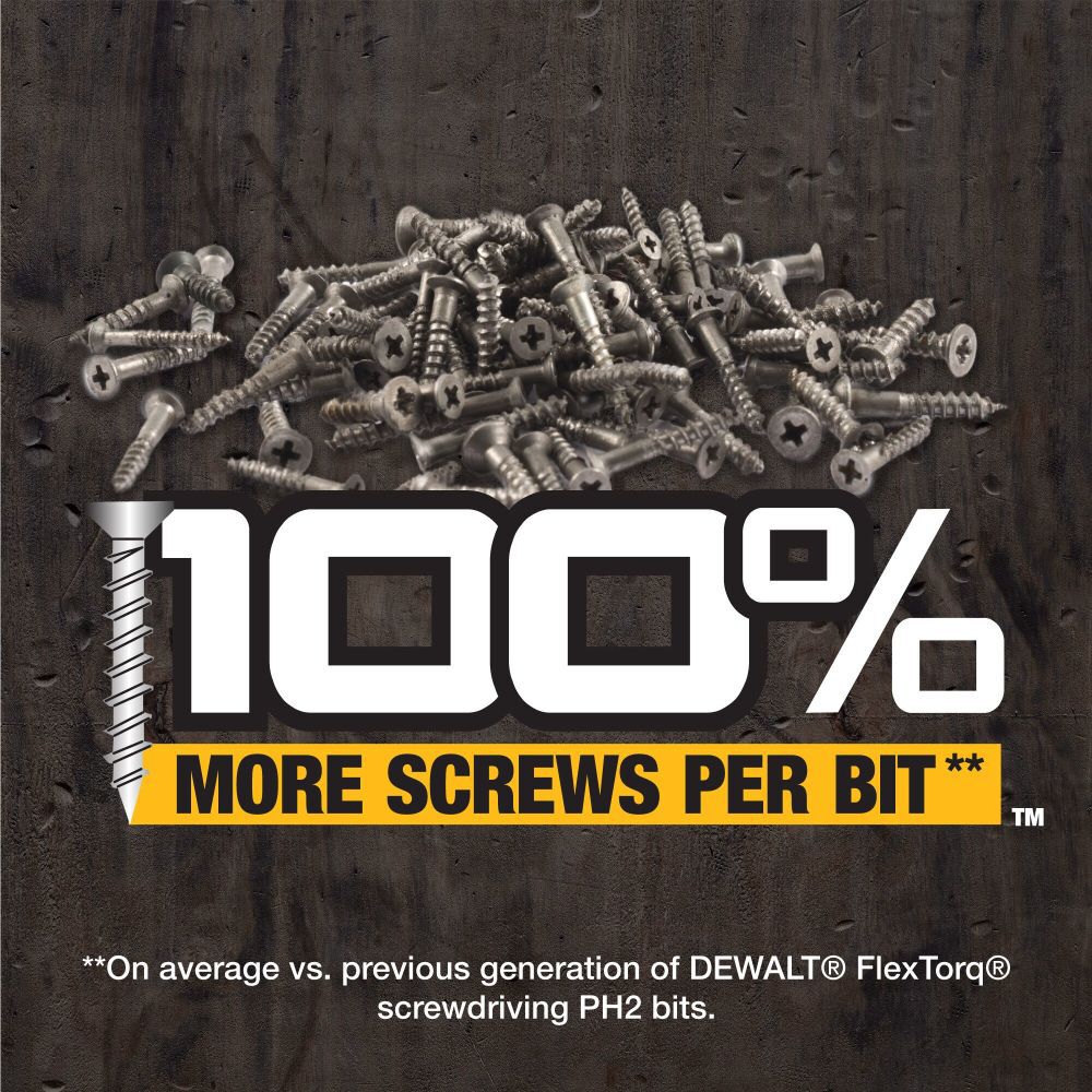 DEWALT 3.5In Phillips #2 Flextorq 1Pk DWAF3PH2IR - Acme Tools