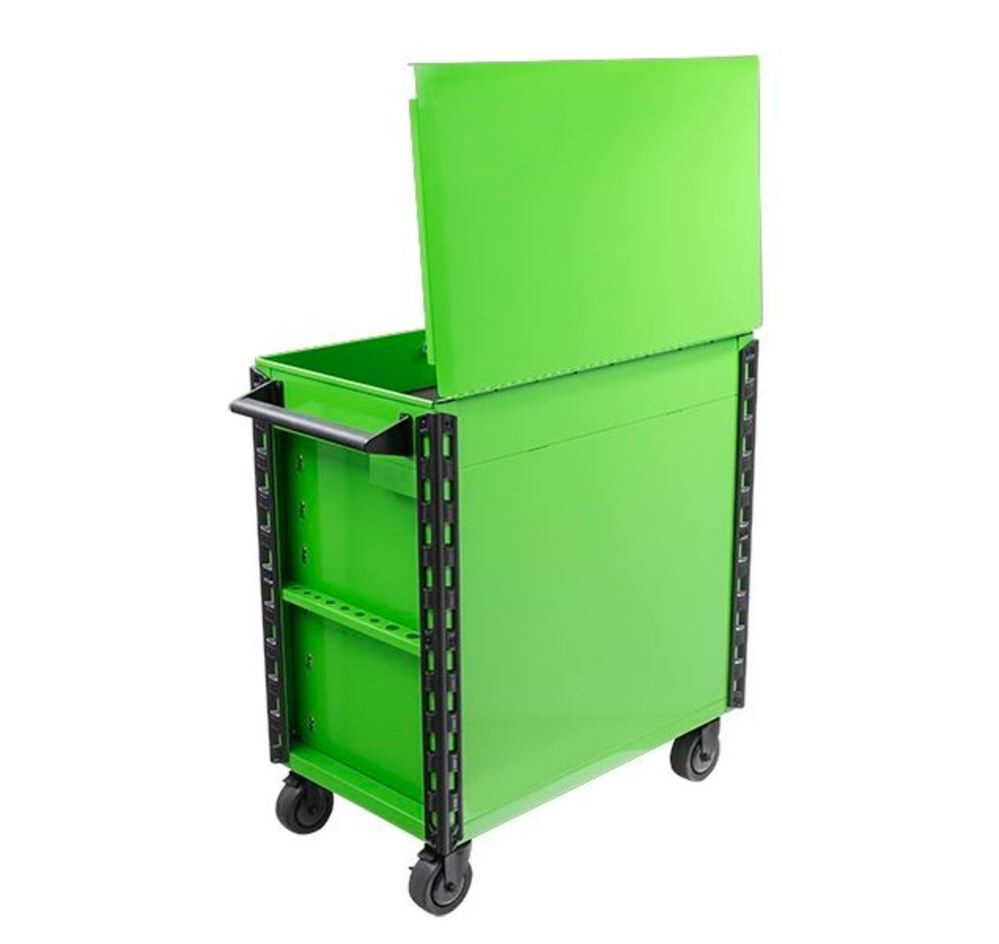 Sunex Premium Full Drawer Service Cart Lime Green - Picture 3 of 3