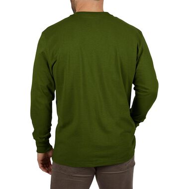 Milwaukee Heavy Duty Green Pocket Long Sleeve T-Shirt - 2X, large image number 1