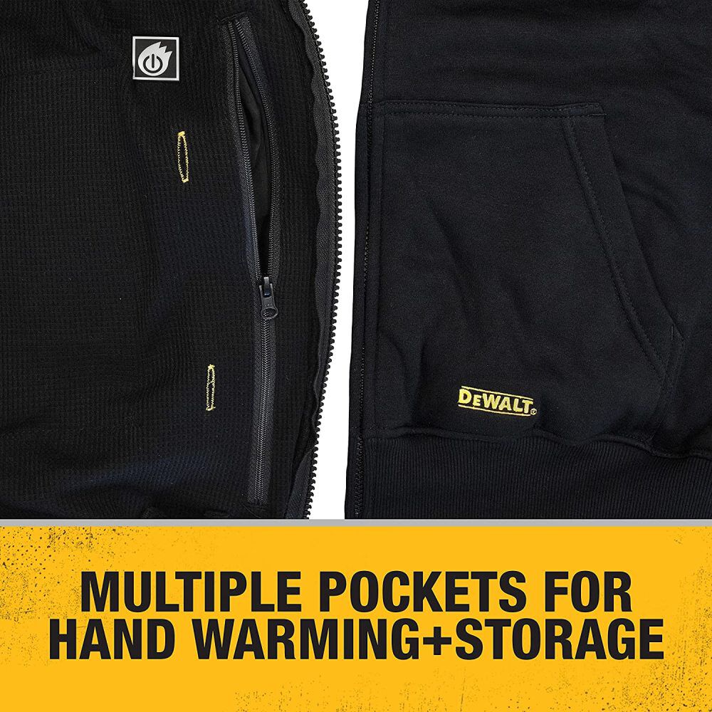DEWALT Heated Fleece Hoodie - Bare - Adapter Only, large image number 8