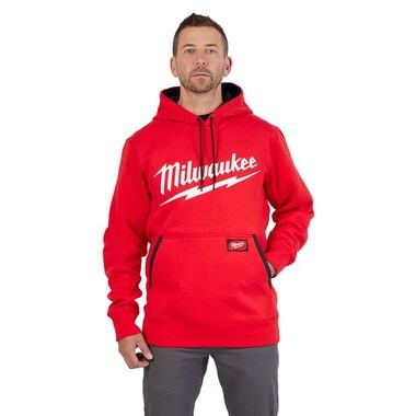 Milwaukee Midweight Pullover Hoodie Big Logo Red, large image number 9