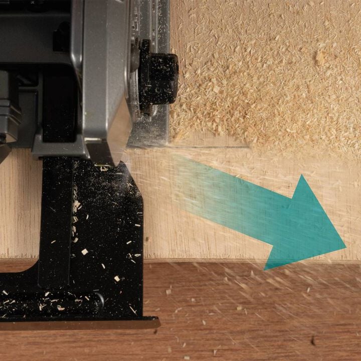 Makita 40V max XGT 10 1/4in Circular Saw Guide Rail Compatible Base (Bare Tool), large image number 5