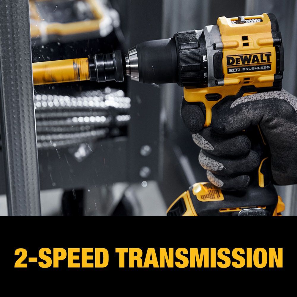 DEWALT Atomic Compact Series 20V Max Brushless Cordless 1/2 Inch Drill/Driver & 20V Max XR 5Ah Battery 2 Pack Bundle, large image number 6