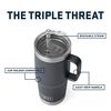 YETI Rambler 35 Oz Straw Mug with Straw Lid Navy, small image number 5