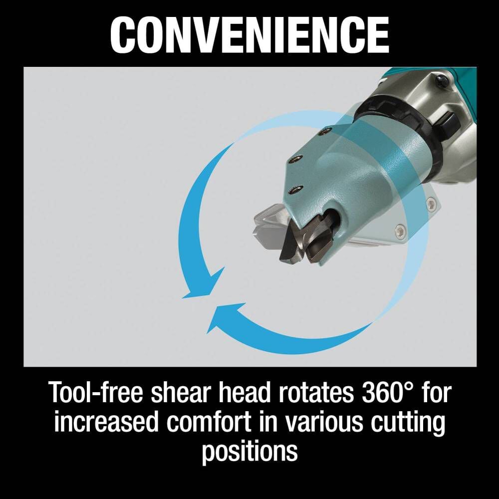 Makita 18V LXT Straight Shear Kit Lithium Ion Brushless Cordless 14 Gauge (Bare Tool), large image number 7