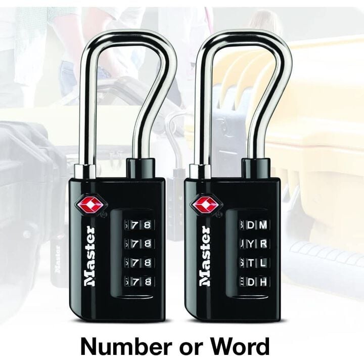 Master Lock Combination Luggage Lock 1 5/16in 4 Dial 1pk, large image number 3