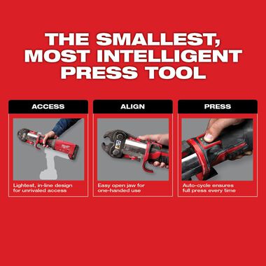 Milwaukee M18 FORCE LOGIC Press Tool with ONE-KEY with 1/2inch-2inch CTS Jaws, large image number 6