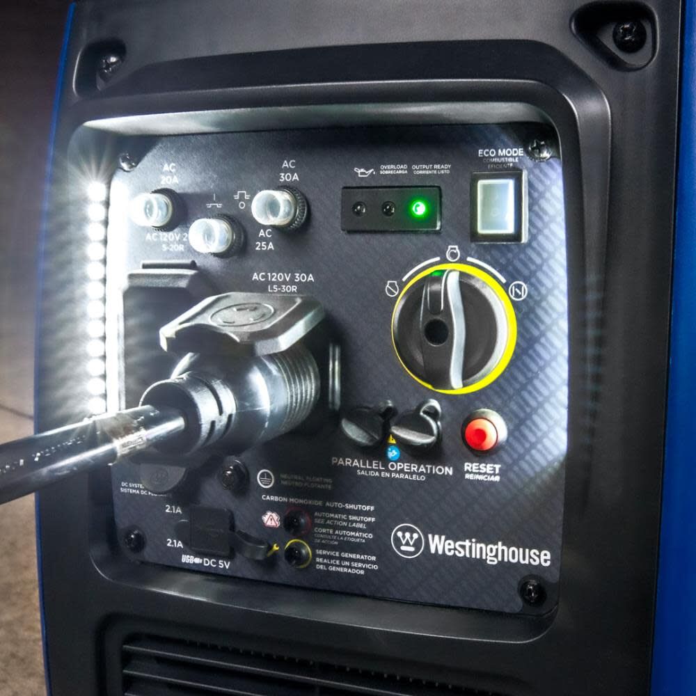 Westinghouse Outdoor Power 3,700 Watt Gas Powered 49-State Portable Inverter Generator with CO Sensor, large image number 3