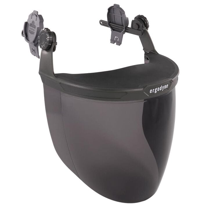Ergodyne Clear Lens Gray Face Shield for Cap-Style & Safety Helmet
