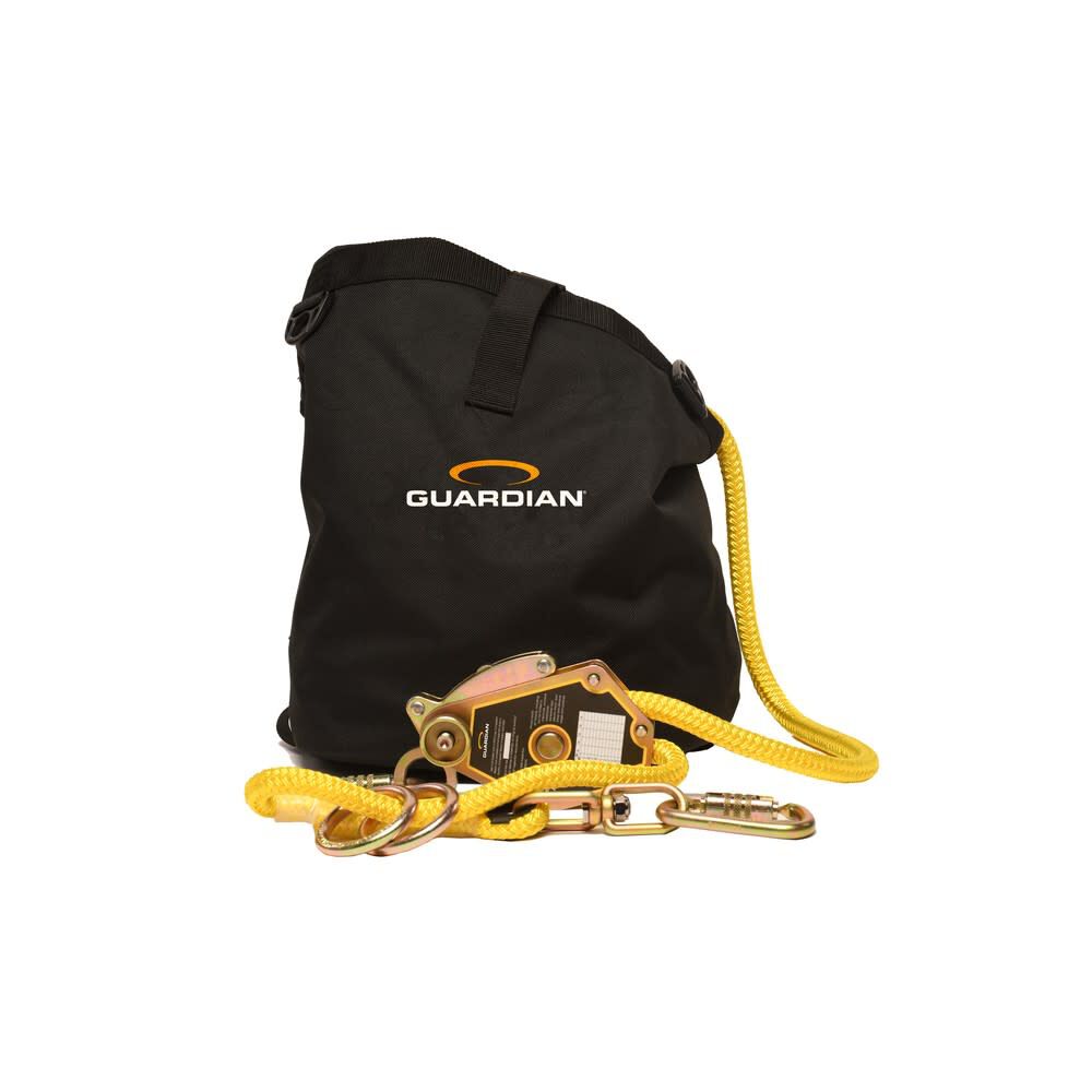 Guardian Fall Protection 130-310 Lbs 5/8 Inch x 60 Ft. Rope Horizontal Temporary Lifeline, large image number 2