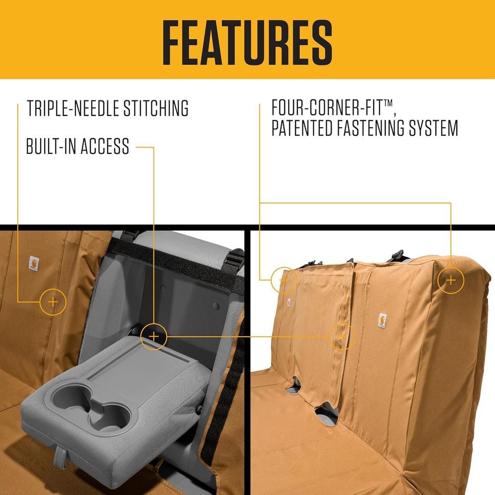 Carhartt Universal Fitted Nylon Duck Full-Size Bench Seat Cover Carhartt, large image number 4