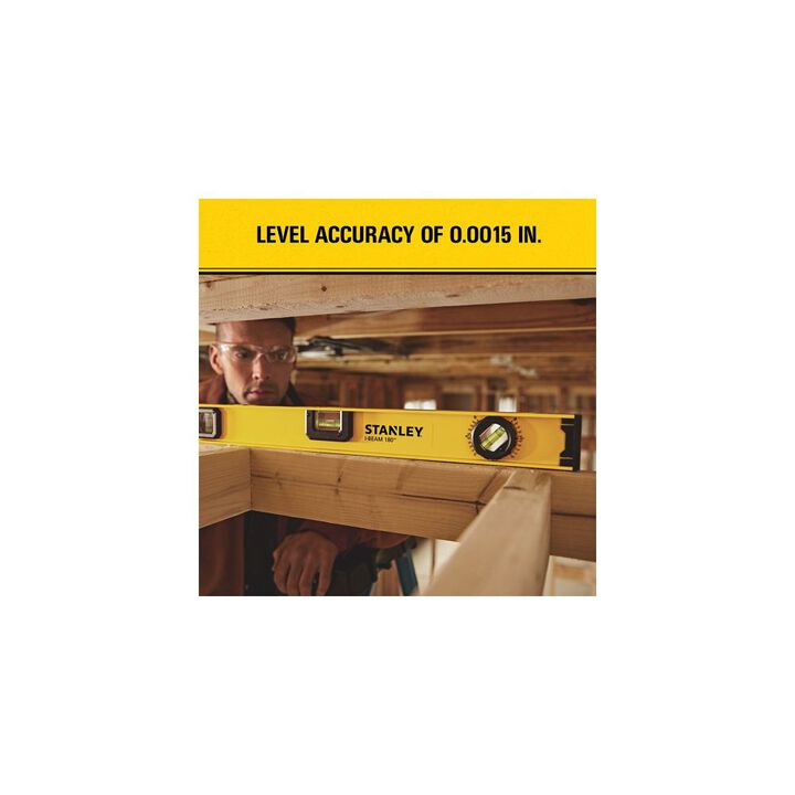 Stanley 24 Inch 180 Degree I-Beam Level, large image number 1