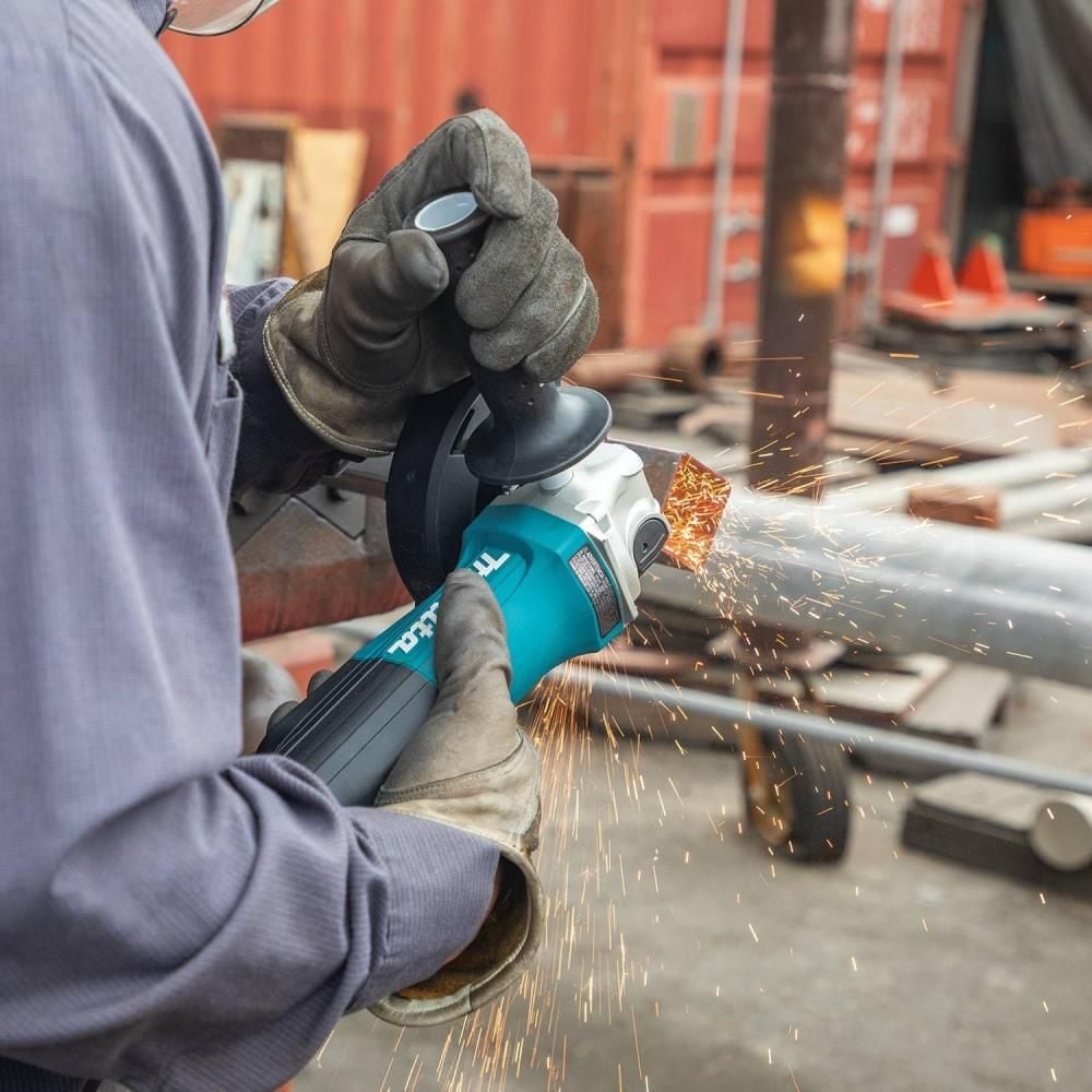 Makita 4-1/2in / 5in Paddle Switch Angle Grinder with AC/DC Switch, large image number 15