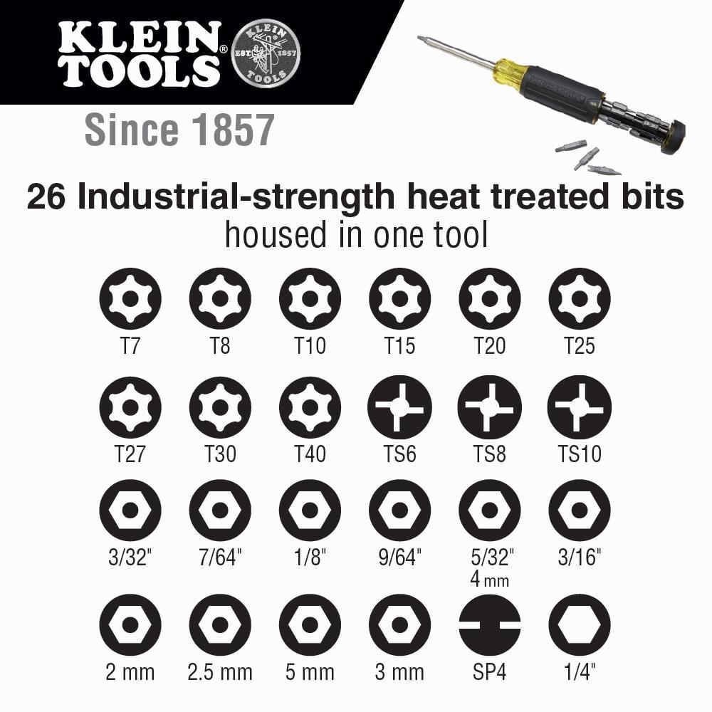 Klein Tools 27-in-1 Tamperproof Screwdriver, large image number 3
