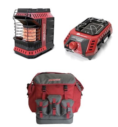 Mr Heater Buddy FLEX Heater Refurbished with Cooker & Gear Bag Bundle
