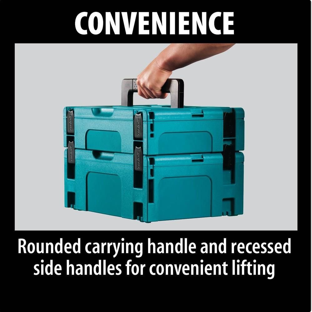 Makita 8-1/2 in. x 15-1/2 in. x 11-5/8 in. Large Interlocking Case, large image number 5