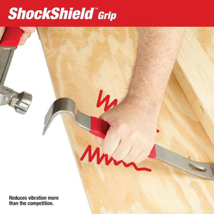 Milwaukee 15inch Pry Bar with SHOCKSHIELD Grip, large image number 3