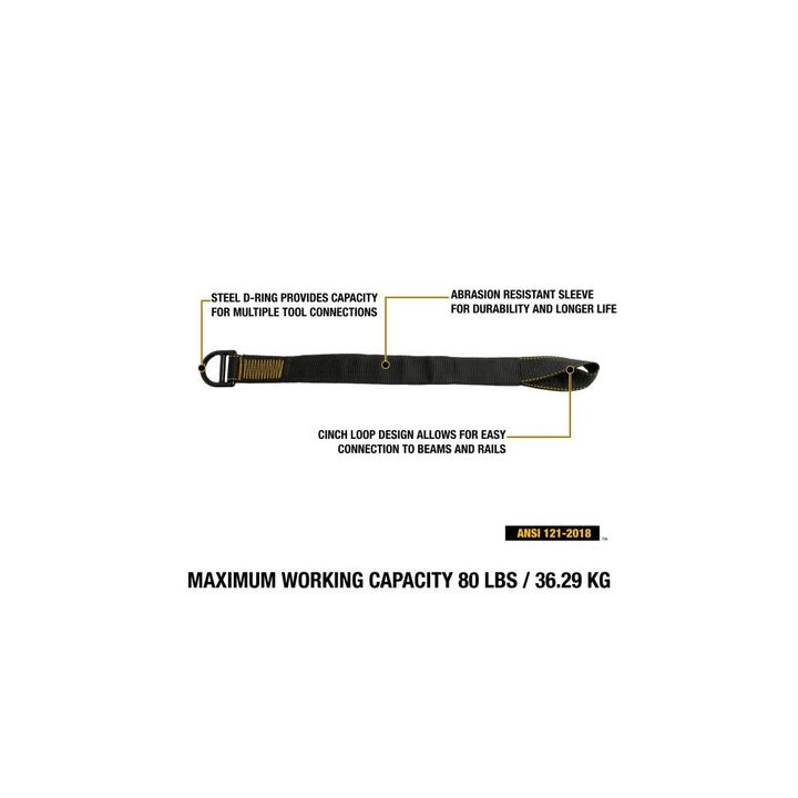 DEWALT 24 in 80 Lbs Polyester & Steel Tool Anchor Strap, large image number 1