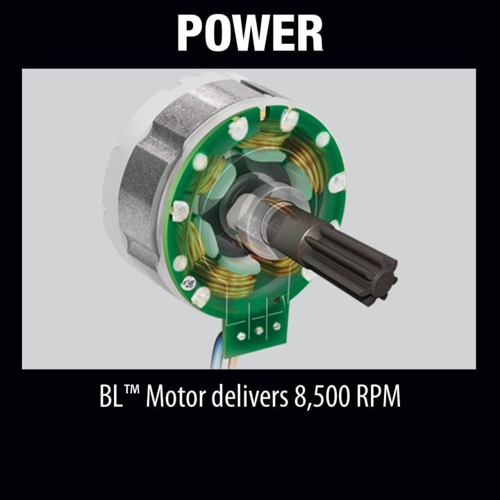 Makita 18V LXT 4-1/2 / 5in Paddle Switch Cut-Off/Angle Grinder with Electric Brake (Bare Tool), large image number 4