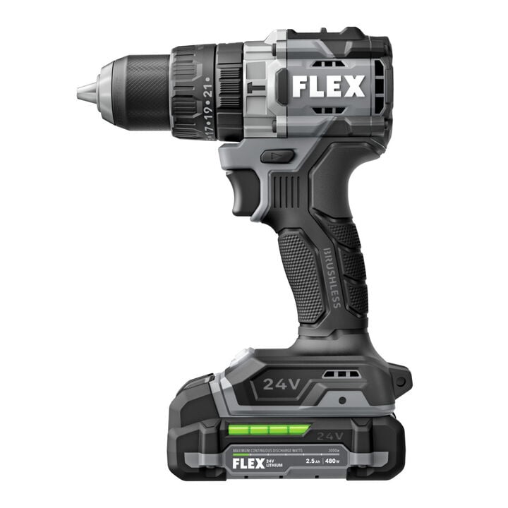 FLEX 1/2 Inch 2-Speed Hammer Drill Kit, large image number 3