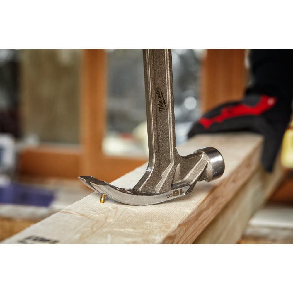 Milwaukee 16oz Smooth Face Hybrid Claw Hammer, large image number 8