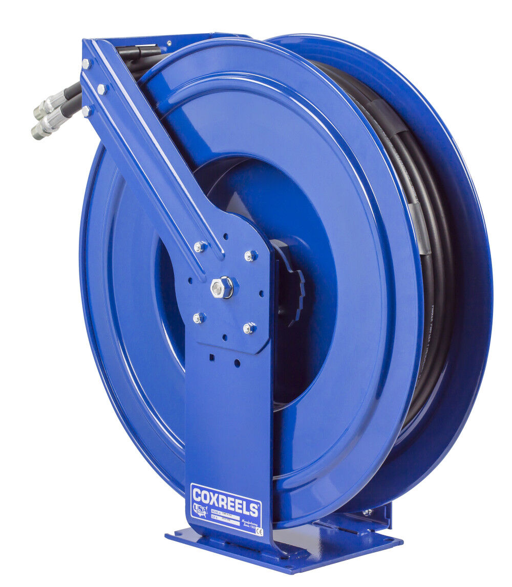 Coxreels Hose Reel Dual Hydraulic Hose Spring Rewind for Hydraulic Oil 3/8in ID 50' 3000 PSI, large image number 8