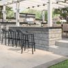 Suncast 18 Inch x 20.75 Inch x 35.5 Inch 300 Lbs Outdoor Bar Stool, Cool Gray, 2 Pack, small image number 2