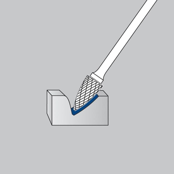 Champion Cutting Tool SF1 Double Cut TIN Carbide Burr, large image number 1