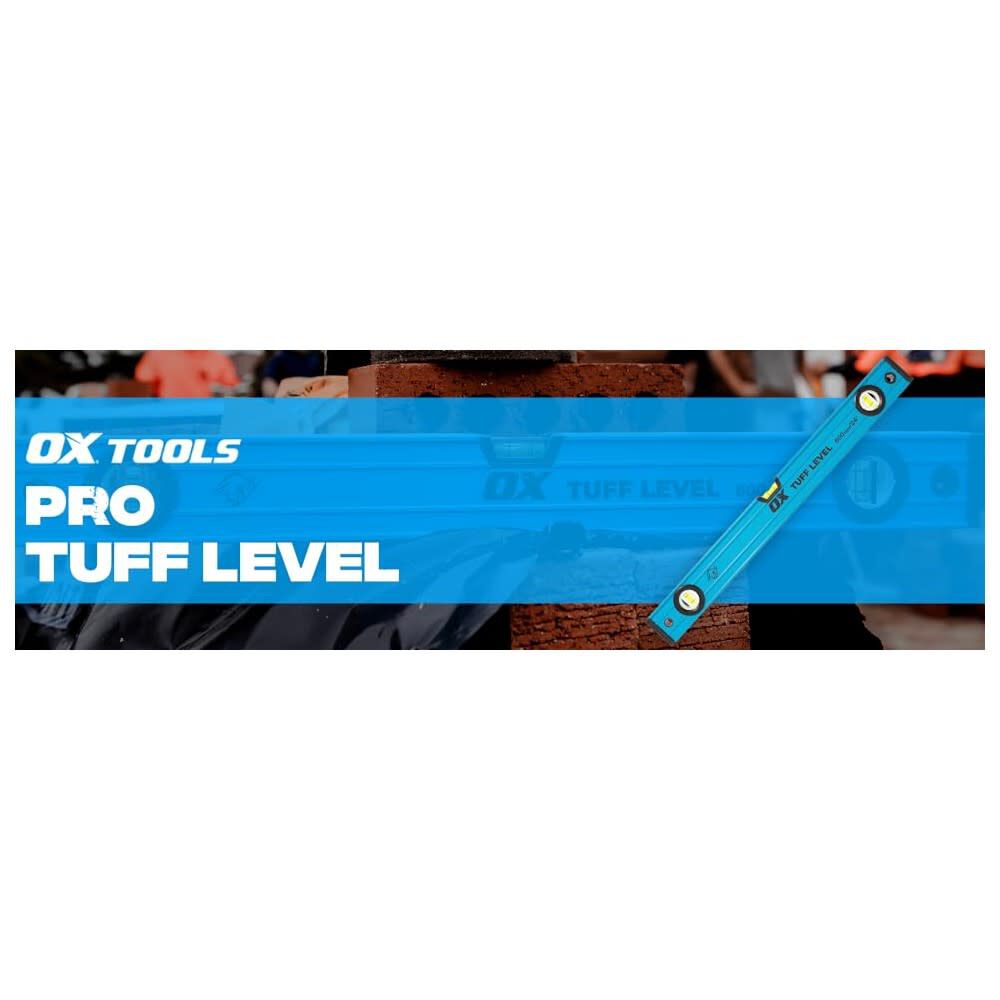 Ox Tools 48 Inch Length Aluminum Profile Pro Tuff Level with End Caps, large image number 5