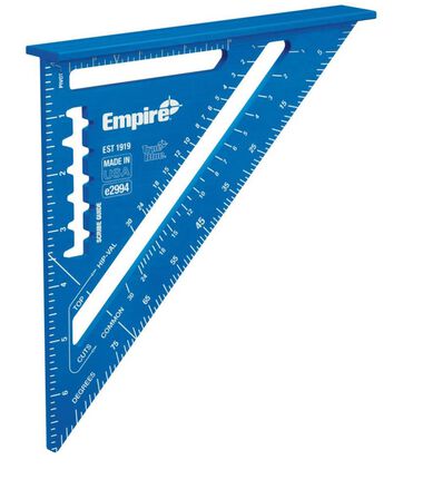 Empire Level 7 in. True Blue Laser Etched Rafter Square